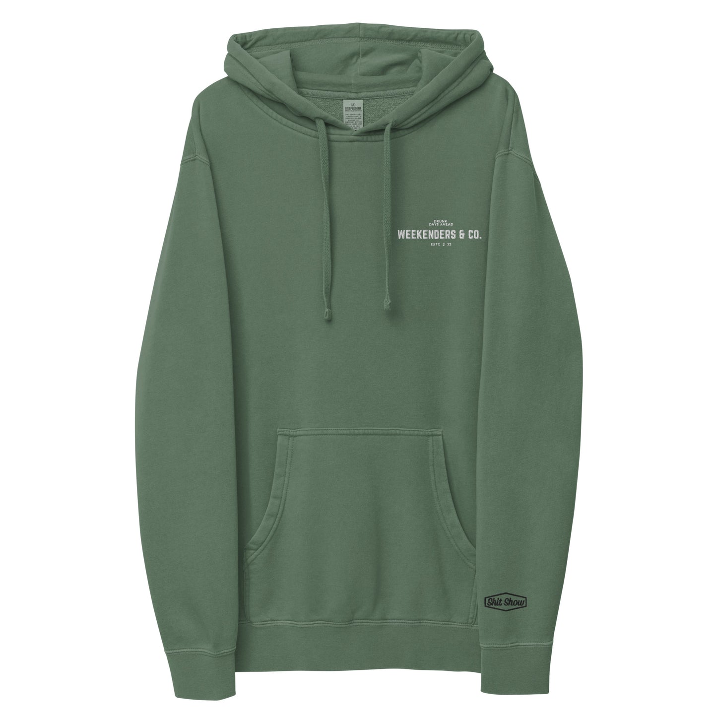 Shit show Unisex pigment-dyed hoodie